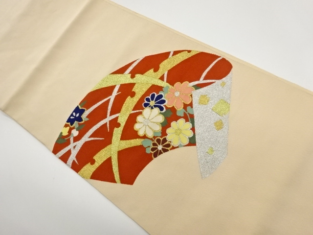 JAPANESE NAGOYA OBI / WOVEN JIGAMI PATTERN